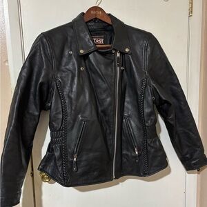 First Women's Classic Black Leather Jacket